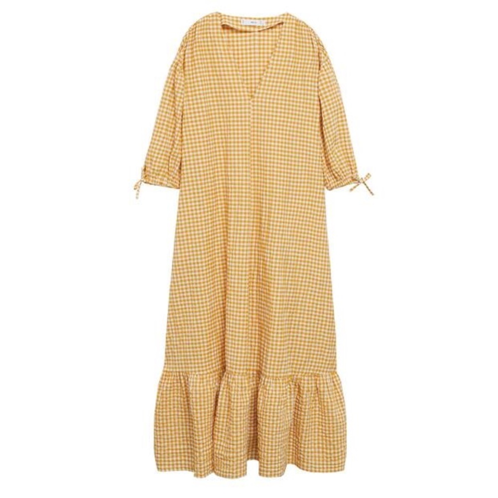 NWT Mango Gingham Check Dress